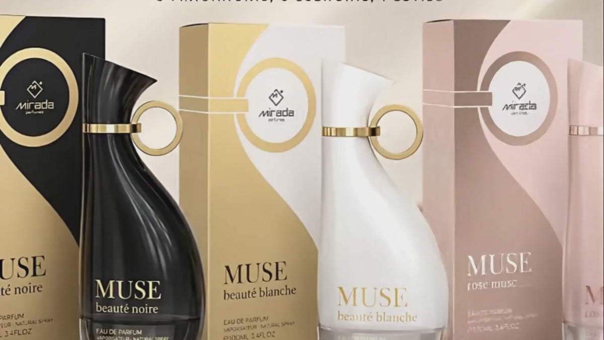 Perfume MUSE Beauté Blanche, Noire y Rose musc para Mujer – Eau de Parfum 100 ml